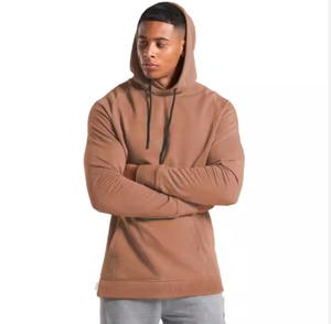 Sudadera con capucha y cremallera para hombre, de forro polar grueso 100% algodón/poliéster, transpirable, ecológica, teñida lisa, ideal para invierno - Product Image 5