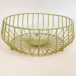 Lightweight and Durable Metal Wire Bowl Designed with Clean Lines and Woven Artistry for Both Decorative and Practical Use - Product Image 1