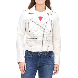 Chaqueta de cuero de Otoño Invierno para mujer Chaqueta de cuero de mujer más vendida de la mejor calidad Chaqueta de mujer de cuero genuino de bajo precio - Product Image 2