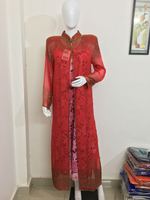 Vêtements islamiques pour la fête du Ramadan 2025, vêtements élégants d'été, broderie à la main, travail de perles lourdes, abaya modeste pour femmes musulmanes, vente en gros