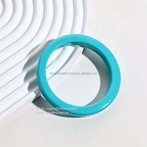 ชุดกำไลเรซินหลากสี4ชิ้นเครื่องประดับคริสเตียนรูปทรงกลมดีเครื่องประดับอัญมณีสไตล์แฟรงซ์ของขวัญสำหรับงานเลี้ยงที่ทันสมัย - Product Image 3