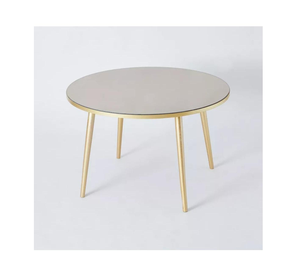 Latest Modern Luxury Classic <b>Round</b> Metal <b>Side</b> <b>Table</b> with Gold Finish for Home Living Room Decor Eco-Friendly - Product Image 4