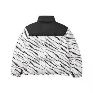 OEM Custom logo Puffer <b>Jacket</b> Unisex Coat Custom Stand <b>Collar</b> Outdoor Puffer <b>Jackets</b> - Product Image 2