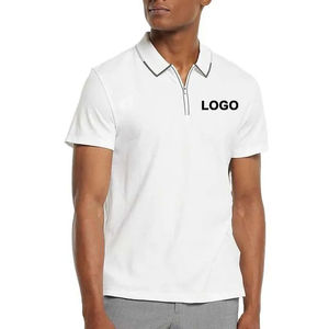 Pull de golf athlétique à fermeture éclair 1/4 pour hommes, respirant, séchage rapide, pour les sports de plein air, 100% coton, décontracté pour les polos, design OEM - Product Image 3