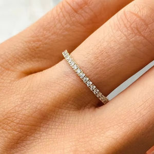 เครื่องประดับแหวนคลาสสิกสไตล์ Boho สำหรับผู้หญิงเครื่องประดับเงิน925เงินสเตอร์ลิงสีขาวบุษราคัมแหวนแฮนด์เมดของขวัญสำหรับความรัก - Product Image 1