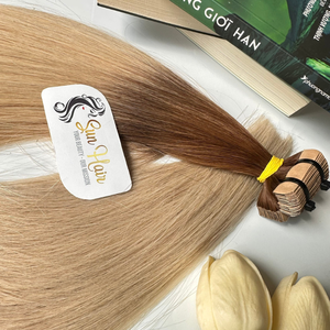 ผมต่อแท้ 100% แบบตรงธรรมชาติ สีสั่งทำได้ เครื่องเย็บแบบ Double Weft  เทปติดผม Remy Super Double Drawn คุณภาพสูงจากเวียดนาม - Product Image 2