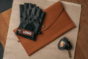 Guantes sin dedos de conducción de cuero genuino de medio dedo Guantes de estilo transpirable de calidad superior para hombres y mujeres con precios razonables - Product Image 4