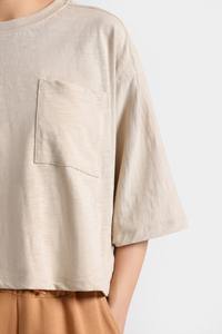 Camiseta recortada holgada de último diseño para mujer, camiseta de manga corta transpirable, el mejor Material, camiseta de talla grande para exteriores - Product Image 6