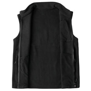 Logo personnalisé broderie polaire gilet hommes vente en gros sans manches polaire gilet pour vêtements de plein air - Product Image 3