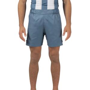 Pantalones Cortos de BJJ Grises Personalizados, Pantalones Cortos de Grappling MMA de Secado Rápido, Elásticos en 4 Direcciones, Pantalones Cortos de Entrenamiento Sin Gi, Cintura con Velcro, Etiqueta Privada OEM - Product Image 5