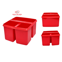 Conteneur alimentaire multifonctionnel en plastique à 3 compartiments, design moderne, OEM/ODM, vente en gros, rectangulaire, moulé par injection