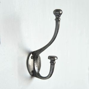 Antique look iron wall hooks for home and office use designed for strength beauty and multipurpose wall <b>storage</b> - Product Image 6
