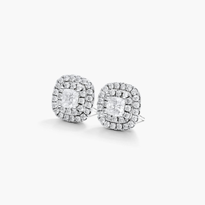 925 argent Moissanite diamant Halo boucles d'oreilles pour femmes intemporel luxe chatoyant brillant ovale coupe Center pierre pour cadeau - Product Image 5