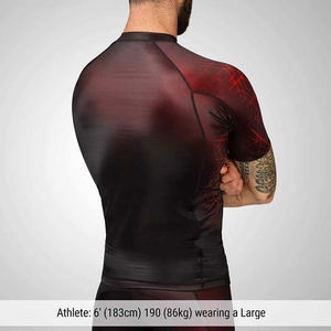 Oem Design <b>Compression</b> MMA Rash Guard Full Sleeve High Quality Quick Dry Customized Spandex/Nylon Unisex Brand Customization - Product Image 2