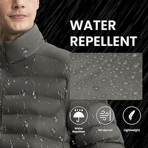 OEM moda Puffer chaqueta hombres logotipo personalizado aislado ligero impermeable abrigo de invierno chaquetas al por mayor tendencia 2025 - Product Image 4