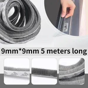 Sliding <b>Door</b> Dust Proof <b>Brush</b> <b>Strip</b> Self Adhesive 10mm 15mm 20mm for Kitchen Living Room Soundproof Aluminum <b>Door</b> Window - Product Image 5
