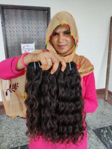 100เทปผมดิบจากอินเดียเส้นผมมนุษย์ทอสองชั้นอยู่ในแนวเดียวกัน - Product Image 5