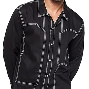 Veste en jean rembourrée, écologique, respirante, chaude, décontractée, pour homme et femme, style vintage, denim délavé, boutons - Product Image 6