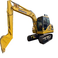 Excavatrice sur chenilles moyenne Komatsu PC130 d'occasion importée du Japon, haute performance, 13 tonnes, PC 130, machine sur chenilles à vendre