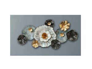 Style italien Métal avec cadre en métal Aspect ethnique feuilles colorées Miroirs muraux Arts muraux faits à la main Meta décoratif - Product Image 3