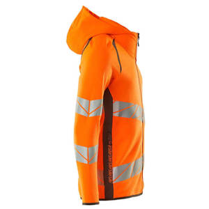 OEM Custom <b>Hi</b>-<b>Vis</b> Reflective Safety Work Zip-Up <b>Hoodie</b> Unisex Polyester Waterproof Windproof Breathable Anti-Wrinkle - Product Image 3