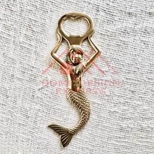 Abrebotellas de latón con diseño único de caballito de mar, abridor de botellas de cerveza para eventos, decoración de fiesta, figura humana - Product Image 2