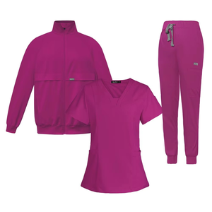 Ensemble de blouses médicales unisexe 3 pièces, épais, manches longues, pour l'automne, blouse de laboratoire et pantalon de travail, uniforme pour les étudiants en dentisterie, les infirmières, le laboratoire - Product Image 3