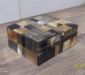 Caja de almacenamiento organizadora de joyería con diseño de resina de cuerno y remolino natural, caja decorativa personalizada para sala de estar y granja al mejor precio - Product Image 2