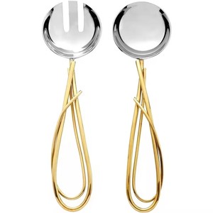 ล่าสุดมาถึงเซิร์ฟเวอร์เค้กโลหะในสไตล์ใหม่ทําด้วยมือรูปลักษณ์ที่กําหนดเองในเครื่องมือเค้กโลหะในเครื่องครัว Flatware ดีไซน์ใหม่ - Product Image 3