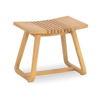 Banc de douche en teck en bois de haute qualité avec étagère pour chaises de bain en teck de salle de bain, bancs de douche et tabourets de spa fabriqués au Vietnam