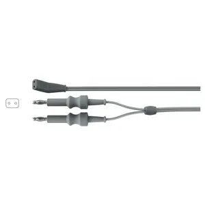 双极电缆10 '3.0 m美国2针4毫米香蕉插头硅双极电缆可重复使用腹腔镜电外科双极电缆