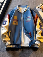 Blouson universitaire personnalisé pour homme 100 % laine, matière polaire fine unie, manches en cuir, col montant, hiver, écologique, réversible