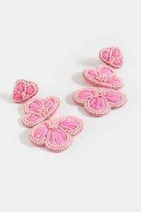 Boucles d'oreilles brodées inspirées de la nature design personnalisé femmes pièces de déclaration élégantes et légères idéales par MD artisanat - Product Image 3