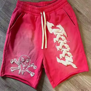 Pantalones cortos coloridos para hombres con logotipo personalizado Pantalones cortos con bolsillos French Terry 100% algodón Moda Street Men Shorts Pantalones cortos para hombres - Product Image 2