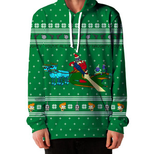 Nouvelle couverture polaire à capuche chaude pour adulte, imprimé Noël, style TV, couverture portable, sweat à capuche surdimensionné, collection 2025 - Product Image 3