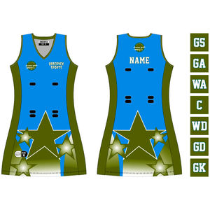 เดรสเน็ตบอลของผู้หญิงเดรสตาข่ายทรงเอไลน์แห้งเร็วพร้อมเครื่องแบบ MOQ ต่ำแบบสั่งทำ - Product Image 2