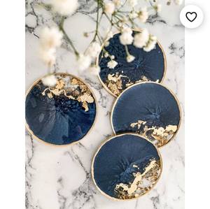 AJOUTER Dessous de verre en résine de luxe faits à la main Tampons carrés colorés personnalisables pour ensemble de table de tapis de cuisine au meilleur prix - Product Image 6