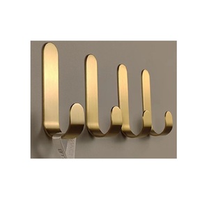 Brass <b>Hook</b> Hanger Furniture Home Decor Brass Shiny Simple Golden Brass <b>Coat</b> <b>Hook</b> <b>Wall</b> Hanger Home Decor - Product Image 6