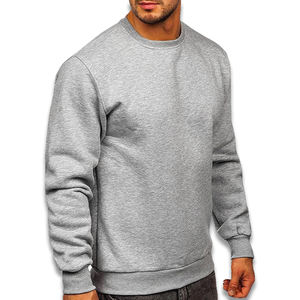 Sudaderas para hombre 100% Jersey de algodón para hombre orgánico Terry cuello redondo para hombre ropa de calle personalizada sudadera top - Product Image 4