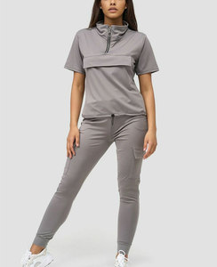 Ensemble de survêtement 2 pièces pour femmes, sweat-shirt et pantalon de jogging, vêtements décontractés de maternité grande taille, logo personnalisé - Product Image 2