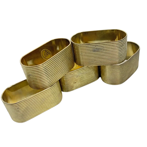 Servilletero de diseño de latón de alta calidad con servilletero de forma ovalada de diseño de latón mate alto precio barato - Product Image 1