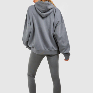 2026 Otoño Invierno moda gota hombro loungewear pulóver Sudadera con capucha ropa de calle para mujer sudadera de talla grande ropa de mujer sudaderas con capucha - Product Image 5