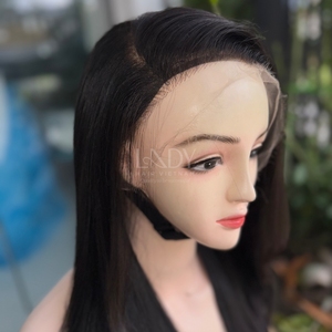 Wig <b>Black</b> Straight Cut Layer Front HD <b>Lace</b> 100% Vietnamese Human Hair Wholesale Real Vietnamese Hair 2025 - Product Image 2