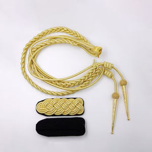 Nouvel arrivage de cavalerie SKT Company Cordon d'épaule uniforme personnalisé Métal de haute qualité avec finition tissée pour sacs - Product Image 1