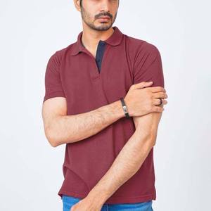 Logotipo Personalizado de Alta Calidad para Camiseta Polo, Mezcla de Algodón con Función Antiarrugas, Diseño Sólido, Estilo Ejecutivo - Product Image 2