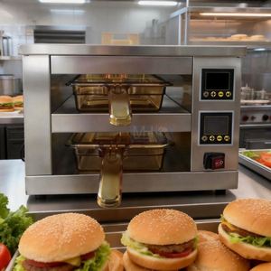 Comptoir chauffant pour hamburgers et poulet frit, armoire ouverte pour aliments chauds, armoire chauffante pour poulet frit - Product Image 2