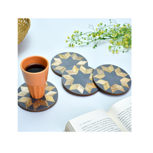Posavasos ecológicos de madera y resina para utensilios de cocina y posavasos para restaurantes, posavasos para café, té, bebida, nuevos productos - Product Image 3