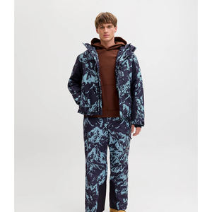 Veste Softshell Homme Personnalisable de Haute Qualité Sports d'Hiver Polyester Vêtement de Plein Air à Capuche Imperméable Coupe-Vent - Product Image 3