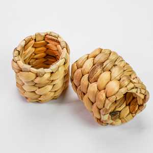 Anneaux en jacinthe d'eau tressés pour nappes, serviettes, best-seller, porte-serviettes naturels - Product Image 3