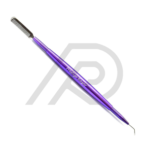 Outil professionnel de levage de cils en acier inoxydable enduit de couleur personnalisée avec peigne en plastique léger Formule de crème testée à la main - Product Image 5